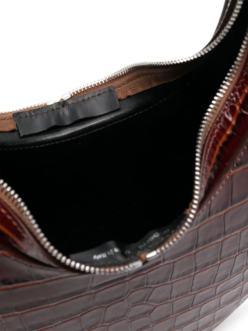 Swipe leather shoulder bag