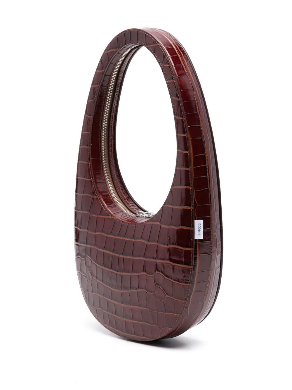 Swipe leather shoulder bag