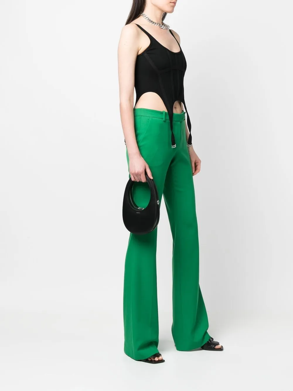 Swipe mini leather shoulder bag