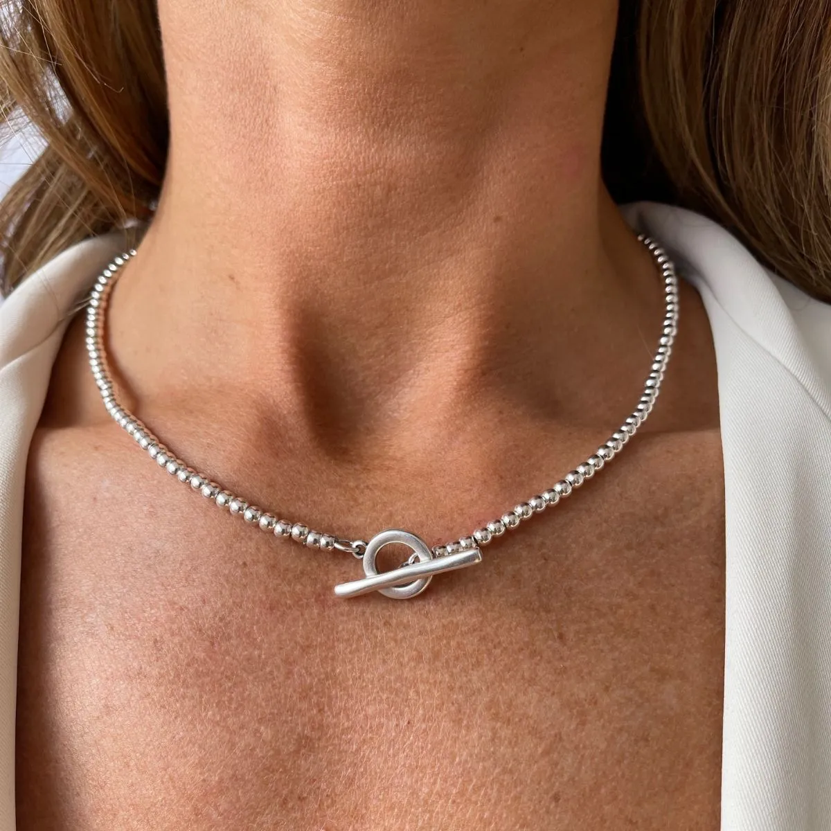 T-bar Bead Necklace