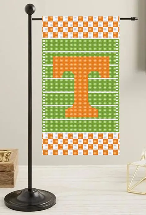 Tennessee Football Field Mini Flag Canvas