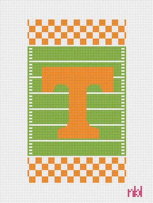 Tennessee Football Field Mini Flag Canvas