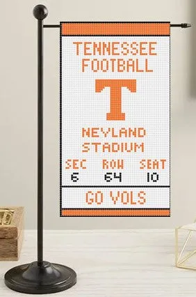 Tennessee Football Ticket Mini Flag Canvas
