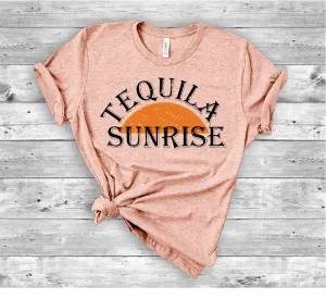 Tequila Sunrise Bella Canvas 3001 Tee