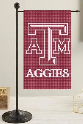 Texas A and M (TAMU) Mini Flag Canvas
