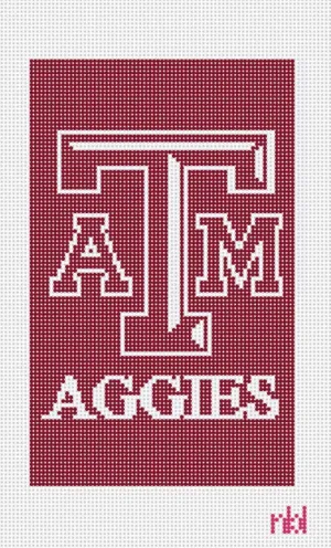 Texas A and M (TAMU) Mini Flag Canvas