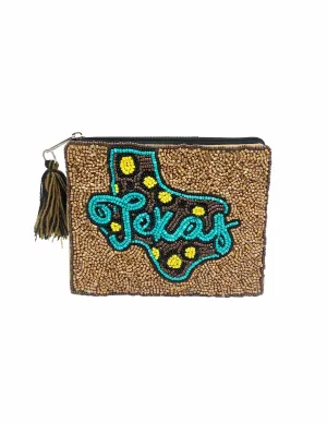 Texas Cowboy Beaded Coin Pouch