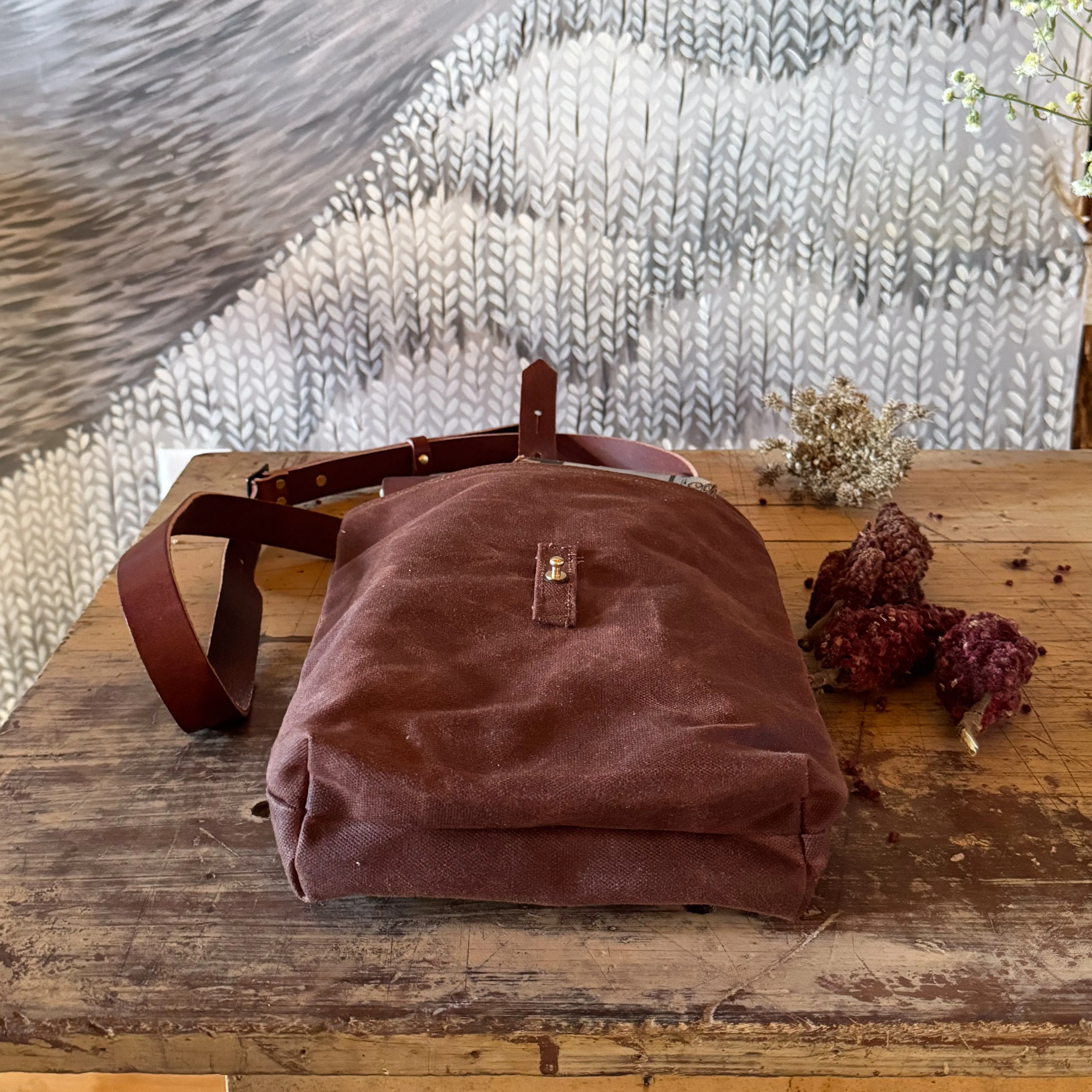 The Hunter Satchel in Sumac