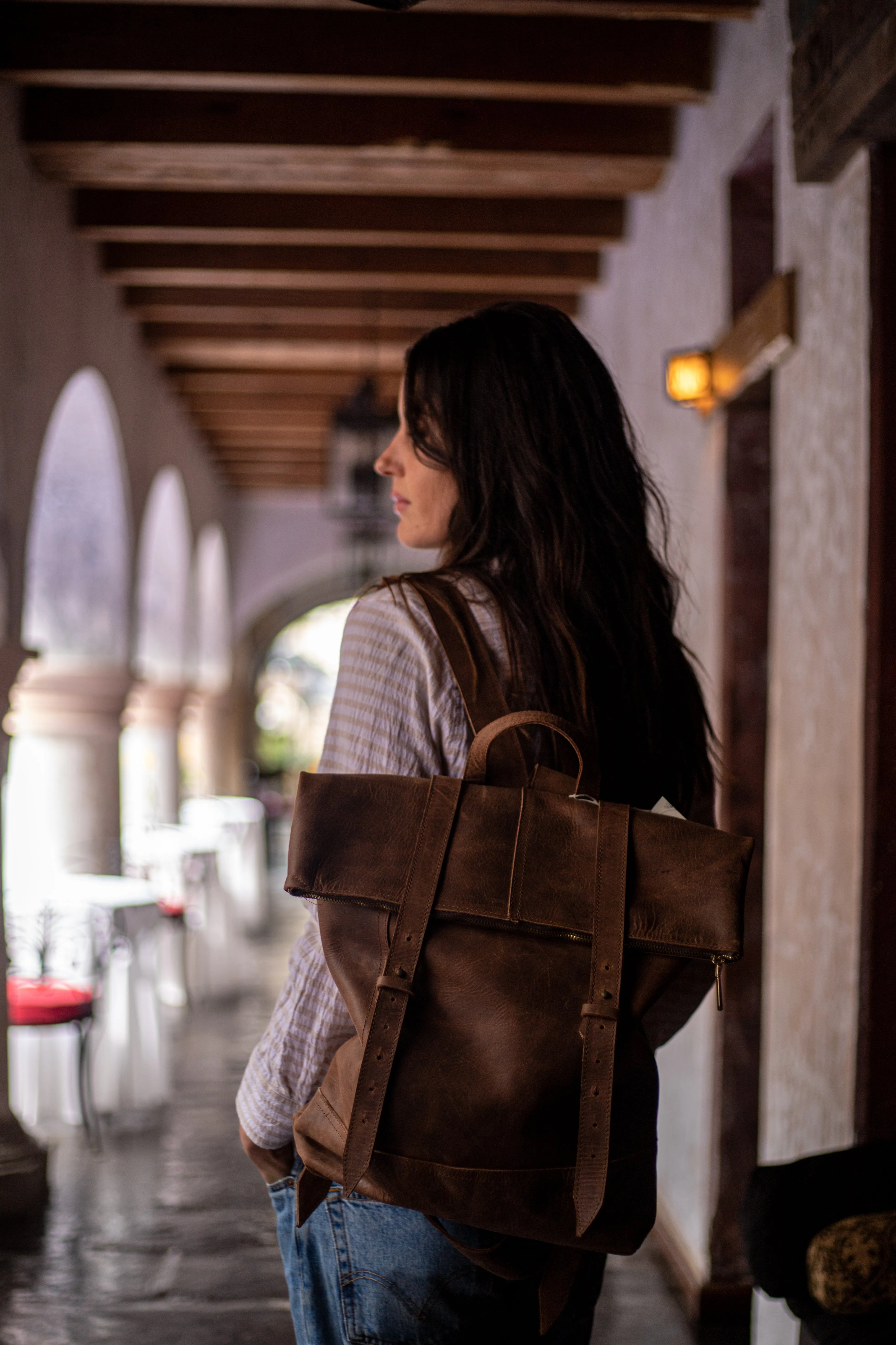 The KMD Leather All-Purpose Backpack (Pulup )