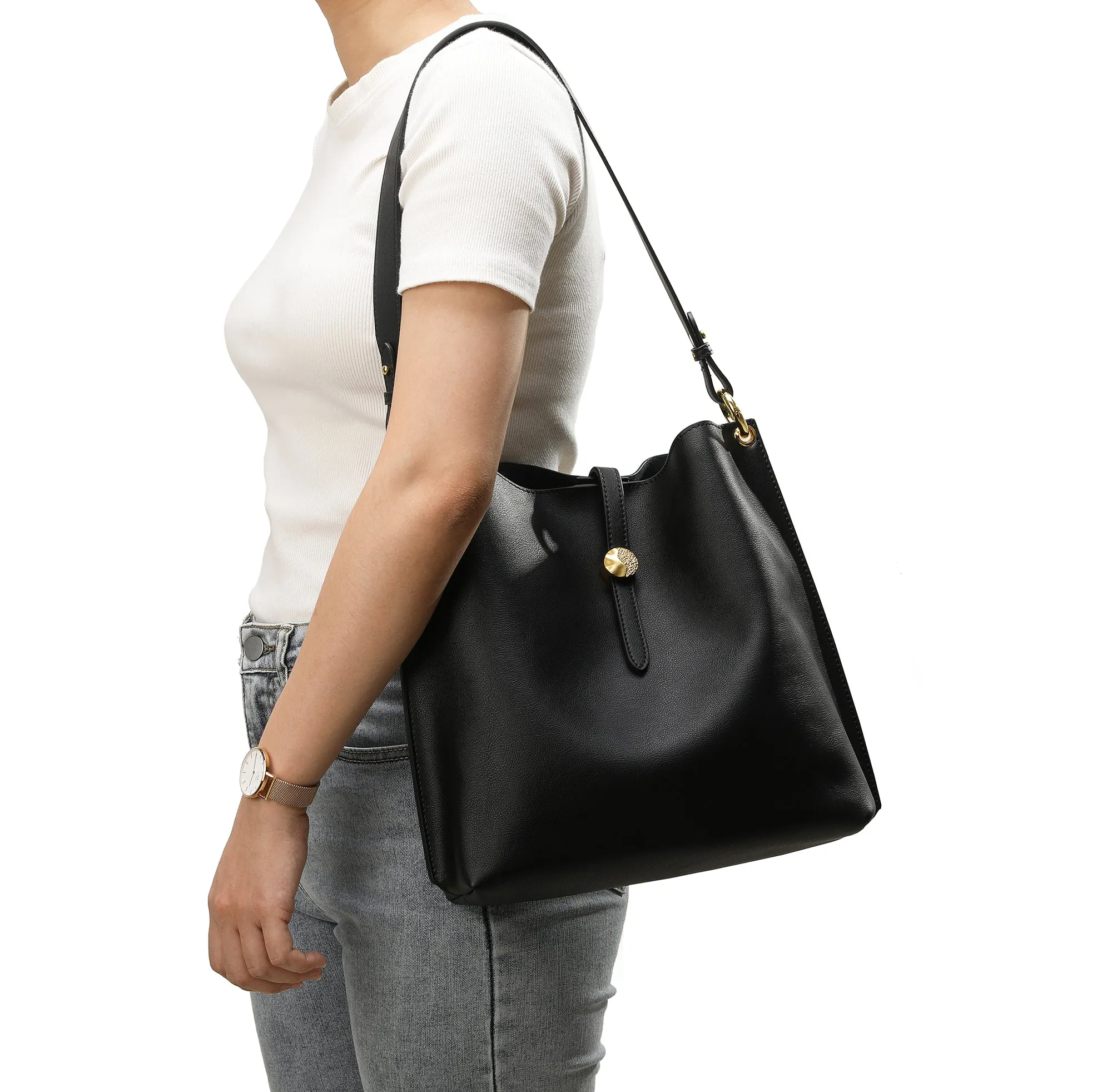 Tiffany & Fred Smooth Leather Shoulder Bag