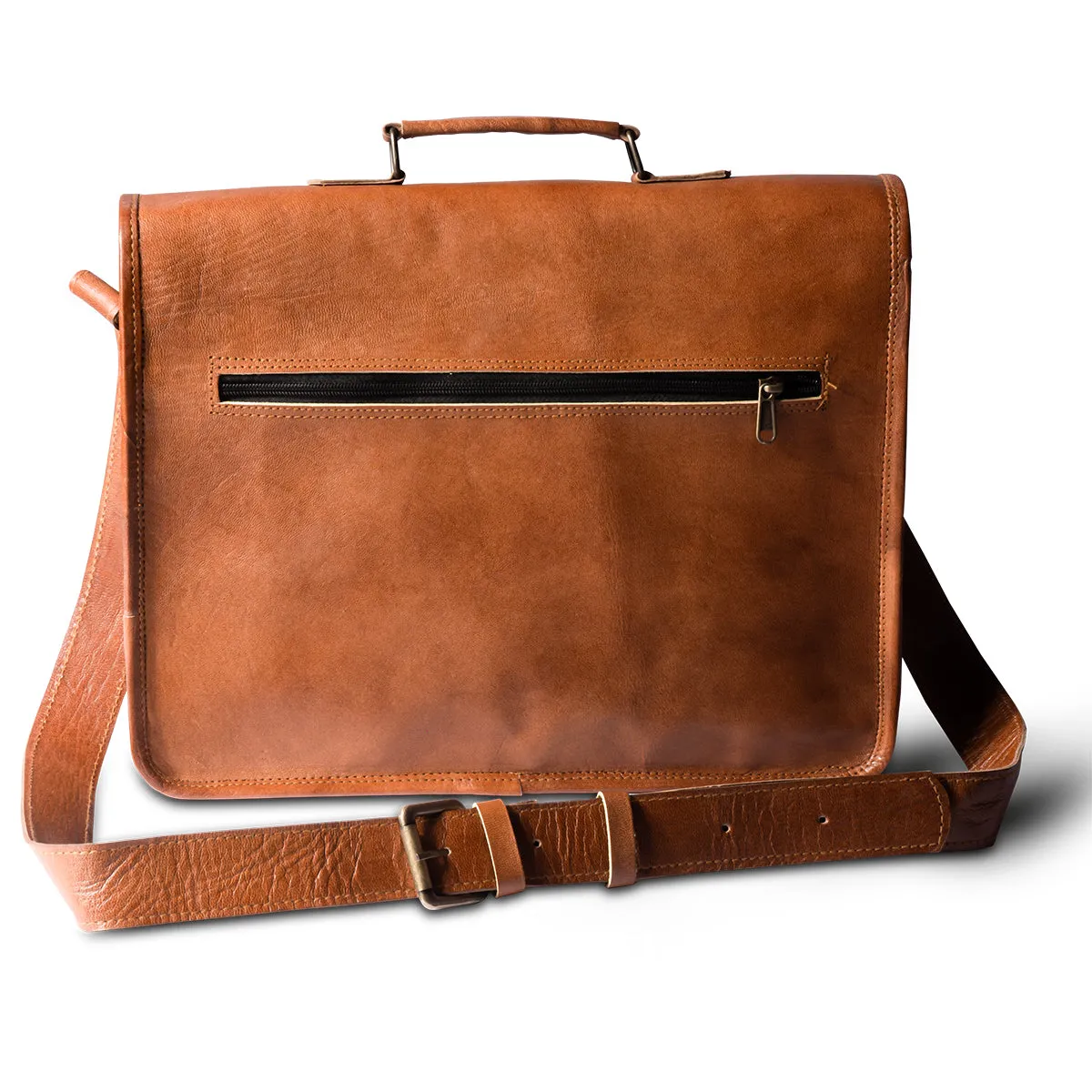 Timeless Classic Vintage Leather Messenger Bag