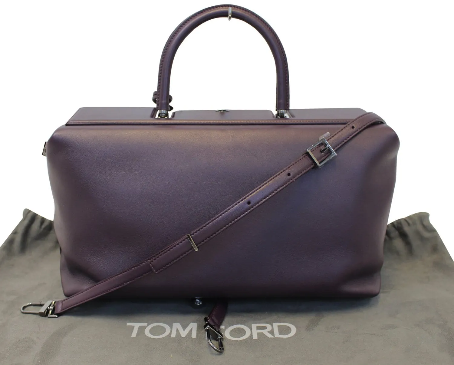 TOM FORD India 2-way Purple Satchel Shoulder Bag
