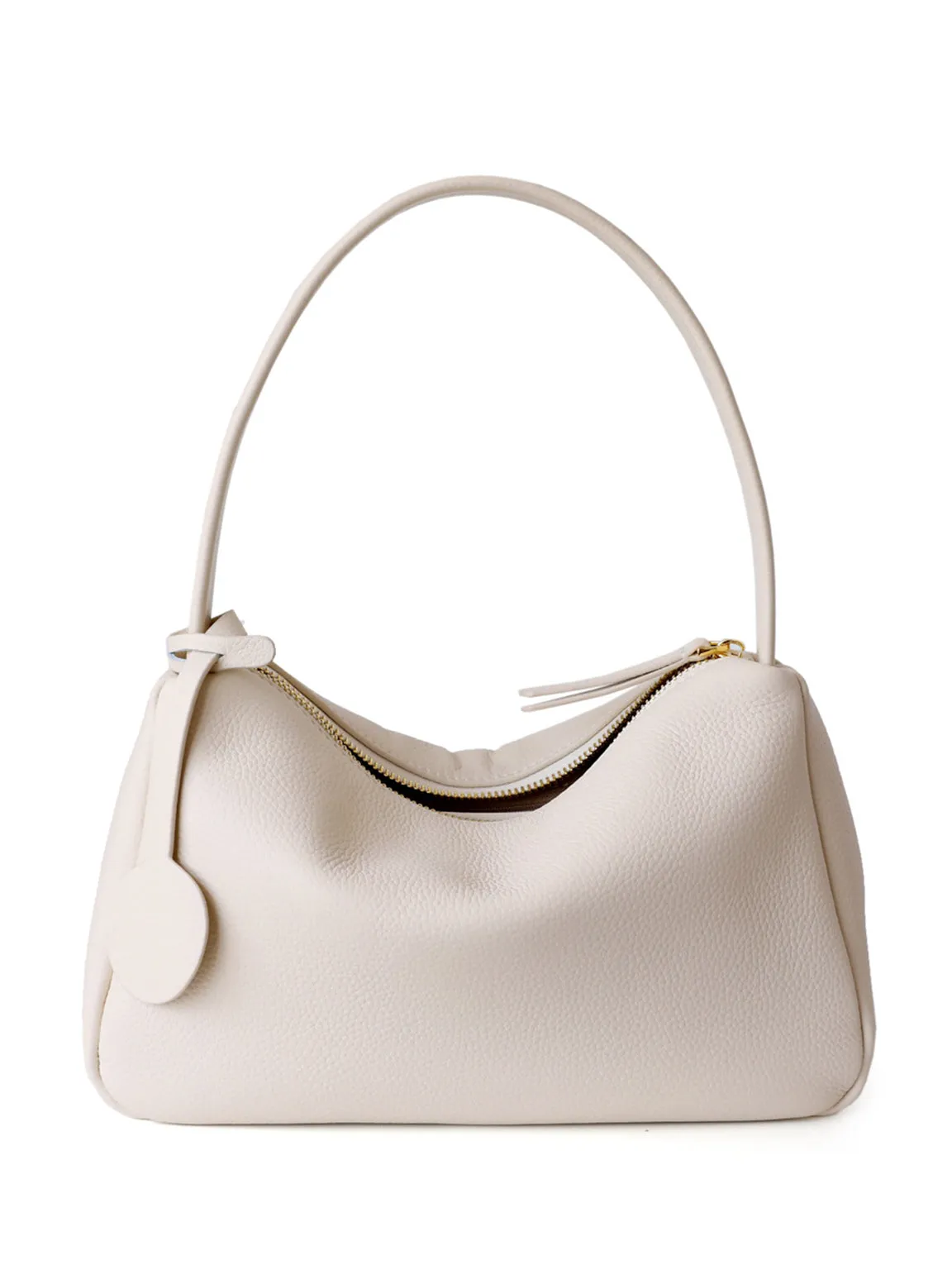 Top Handle Puffy Pouch Soft Leather Pillow Bag Baguette Bag