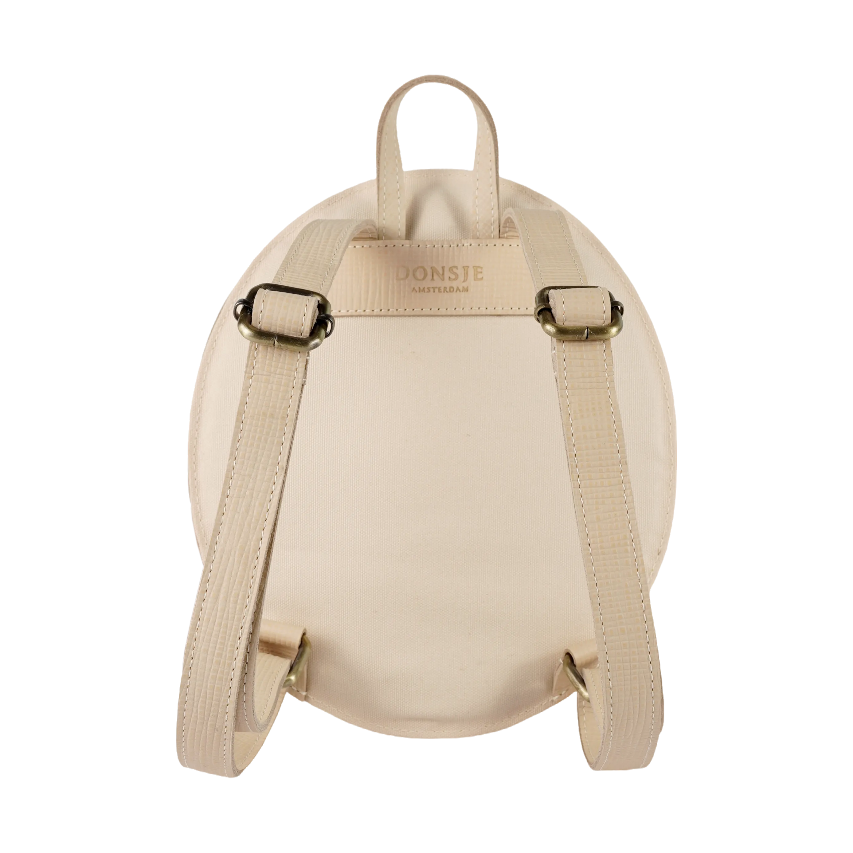 Tozi Backpack | Boater Hat | Cream Scored Leather