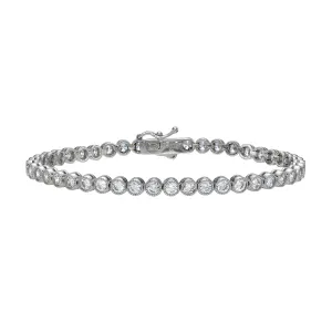 TRAVEL TENNIS ANTIQUE BEZEL SET BRACELET