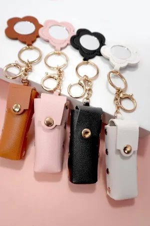 TRENDING VEGAN LEATHER LIP BAG CHARM KEYCHAINS
