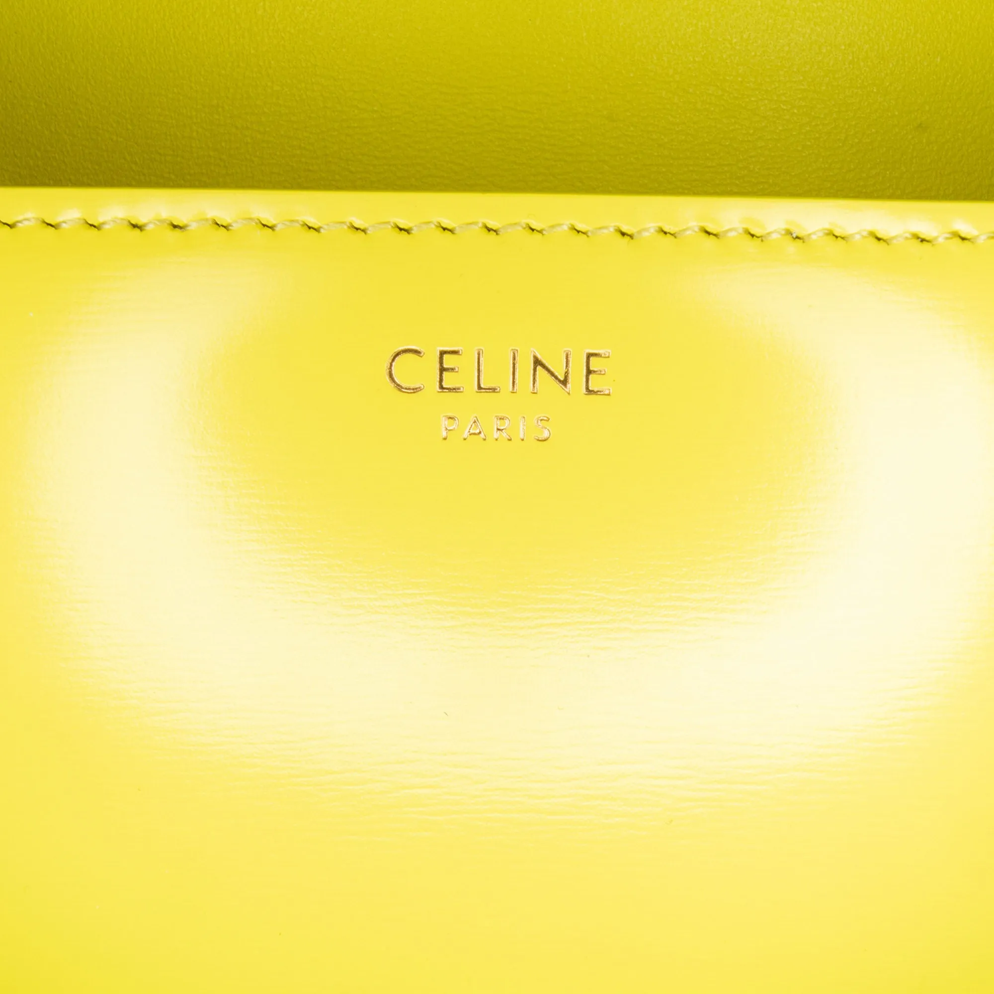 Triomphe Calfskin Cuir Chain Shoulder Bag