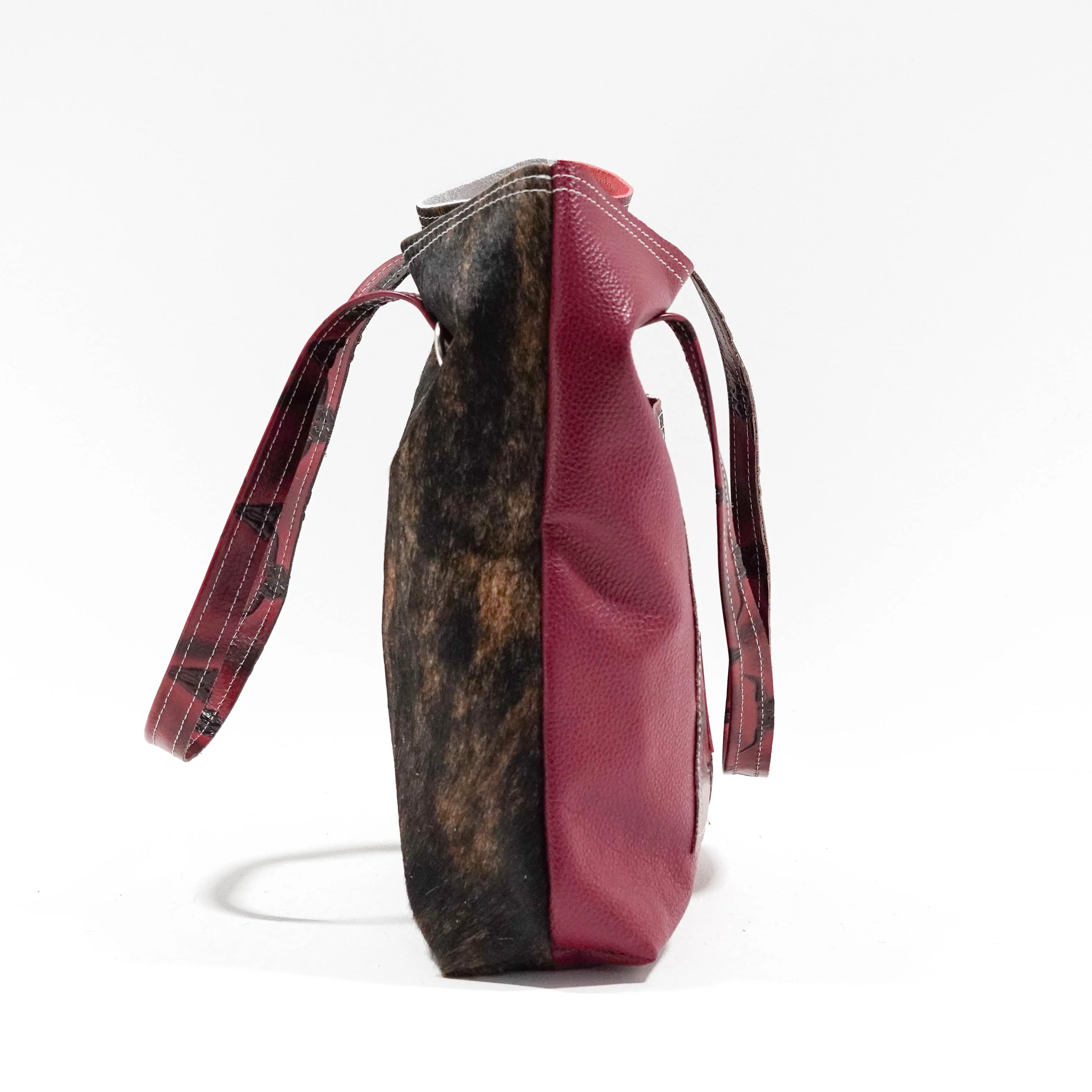 Trisha - Dark Brindle w/ Burgundy Skulls