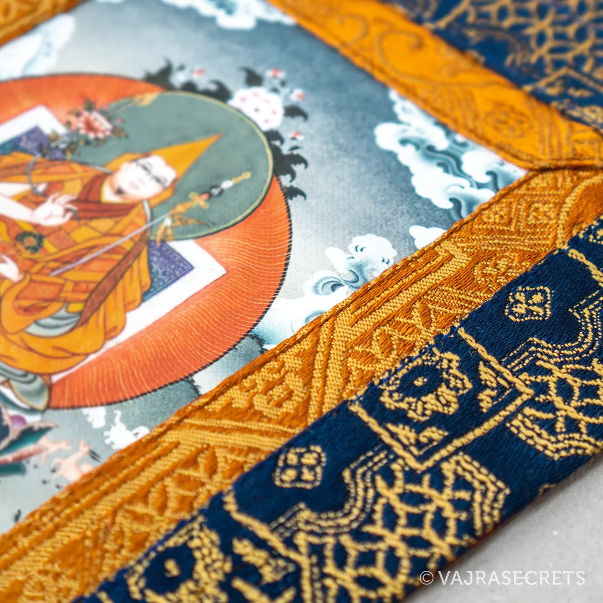Tsem Rinpoche Mini Thangka with Brocade