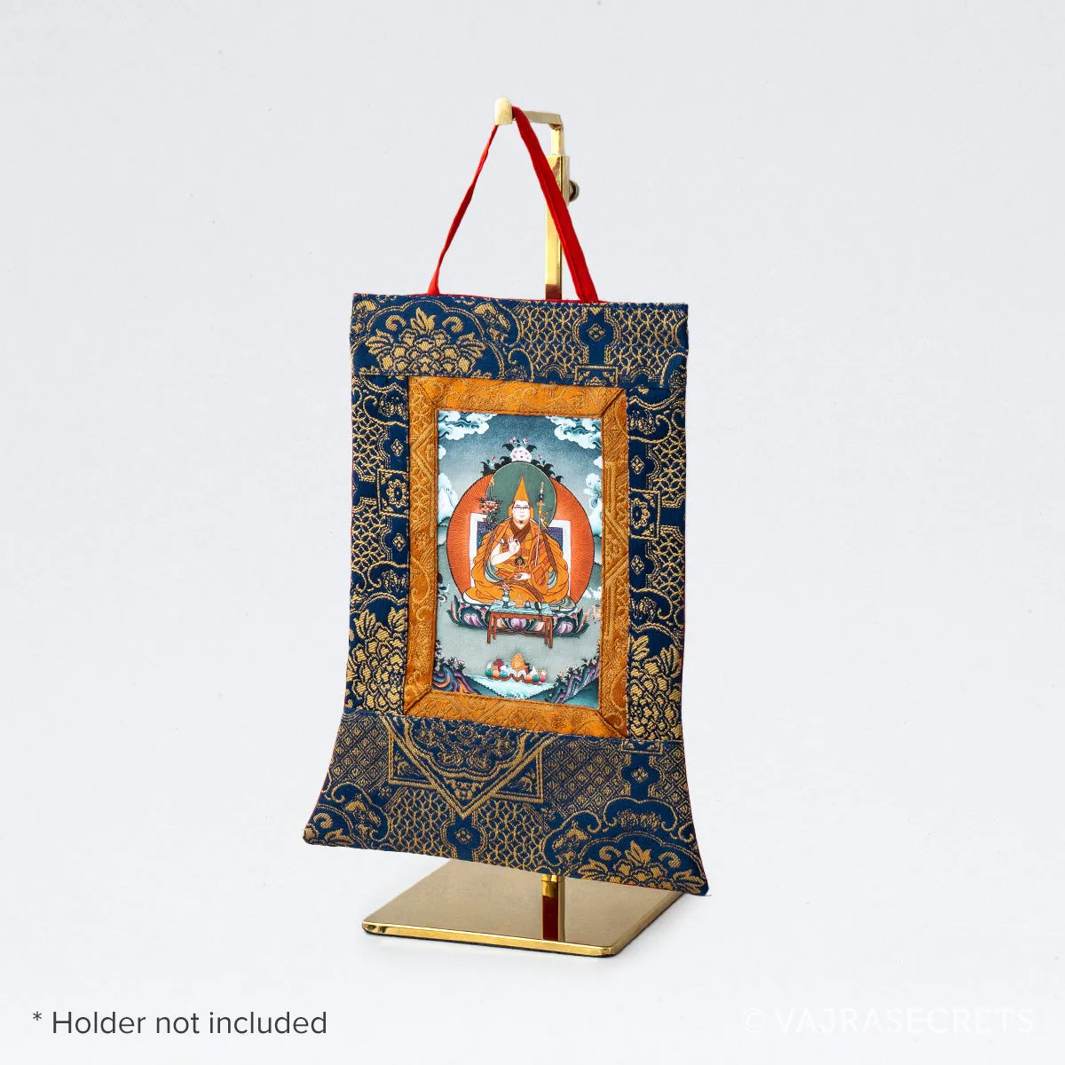 Tsem Rinpoche Mini Thangka with Brocade