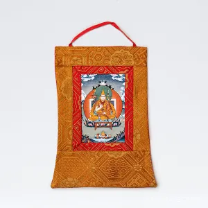 Tsem Rinpoche Mini Thangka with Brocade