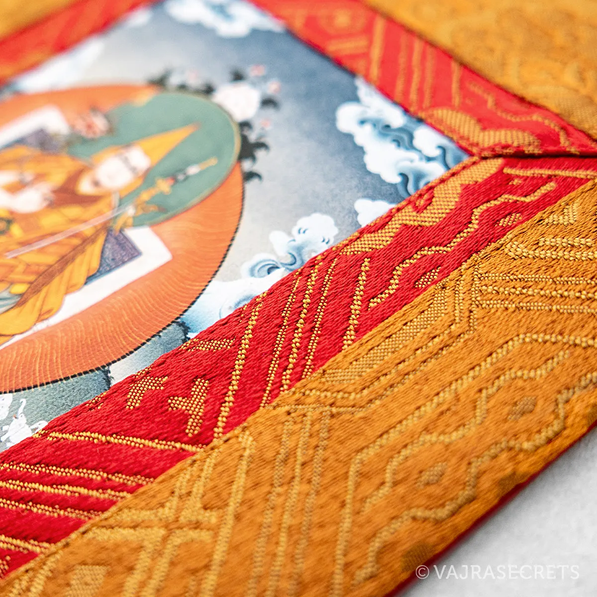 Tsem Rinpoche Mini Thangka with Brocade