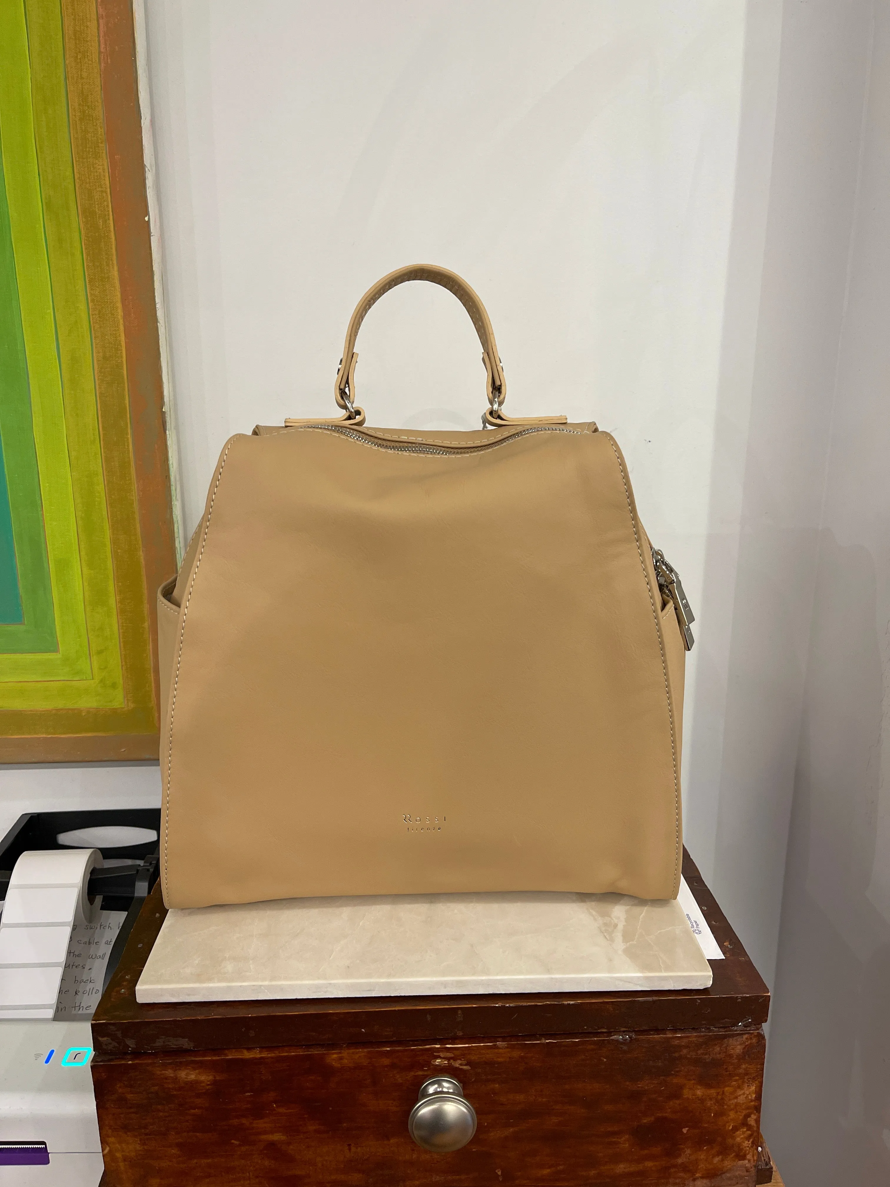 Ultrasmooth Calf Leather Box Backpack