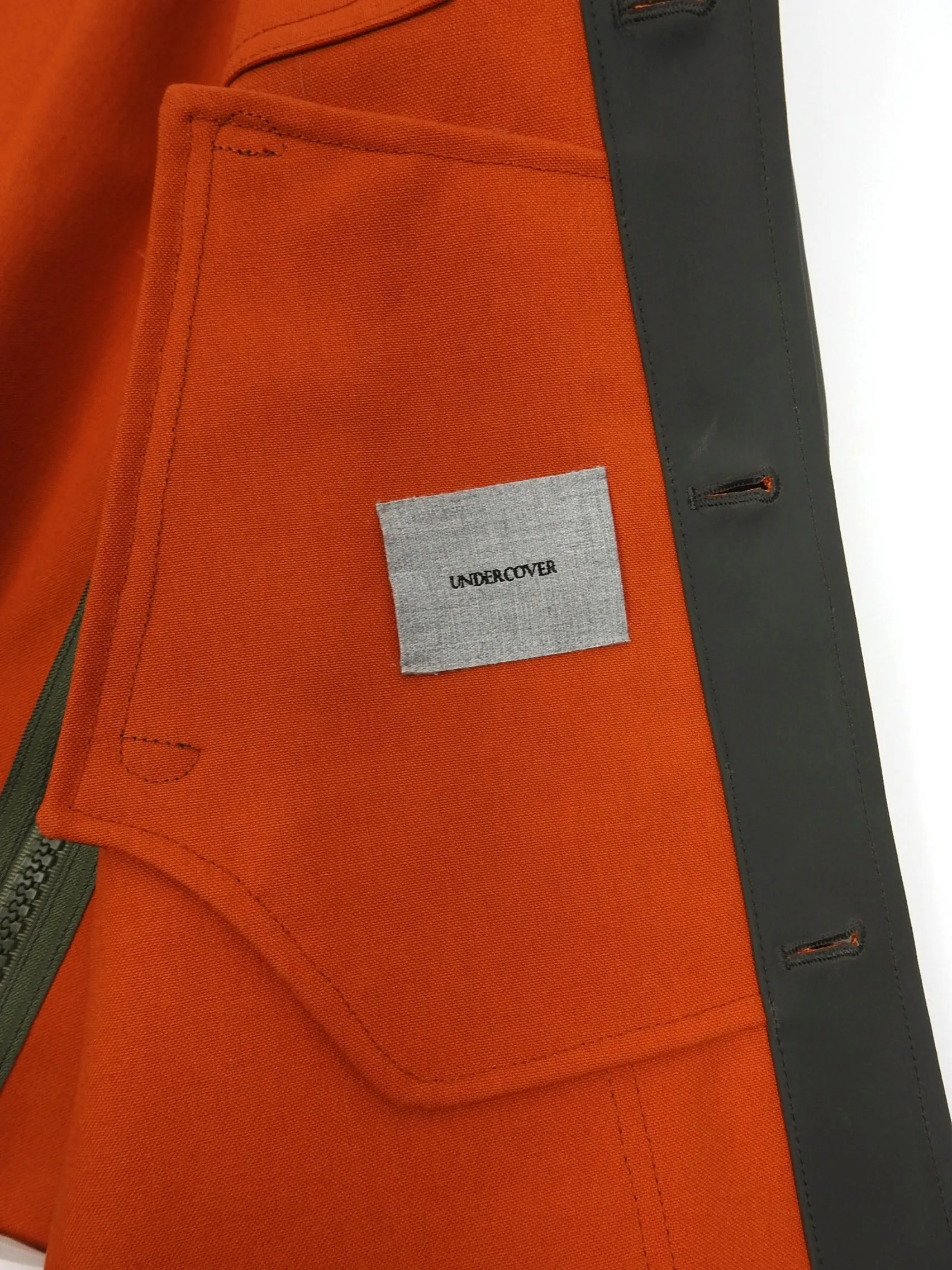 Undercover AW’13 Green Rubber Coated Jacket Size 2 || Medium