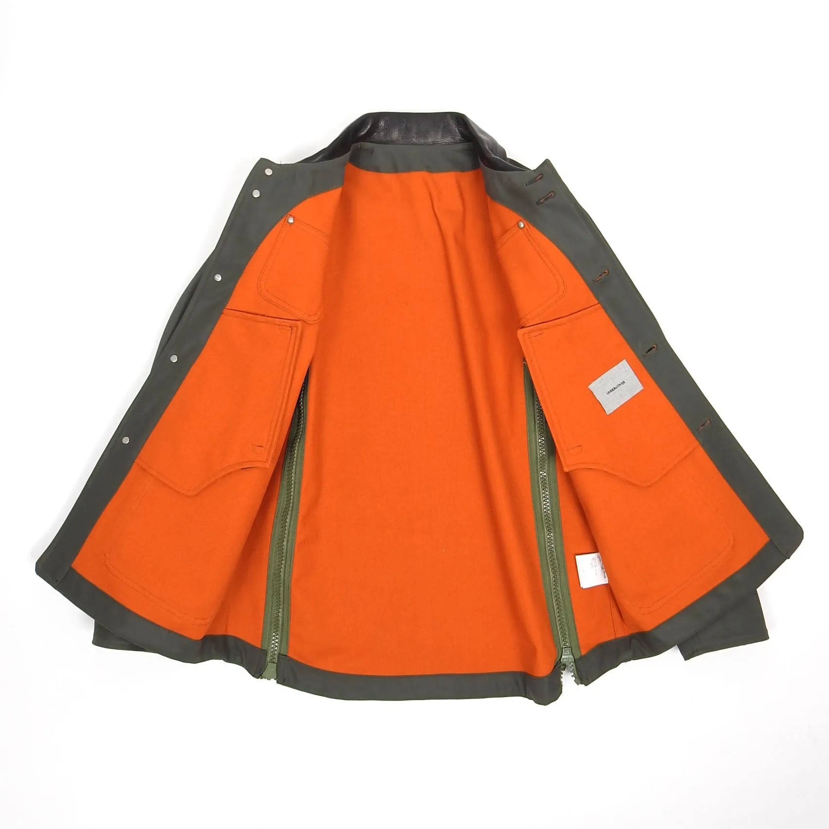 Undercover AW’13 Green Rubber Coated Jacket Size 2 || Medium