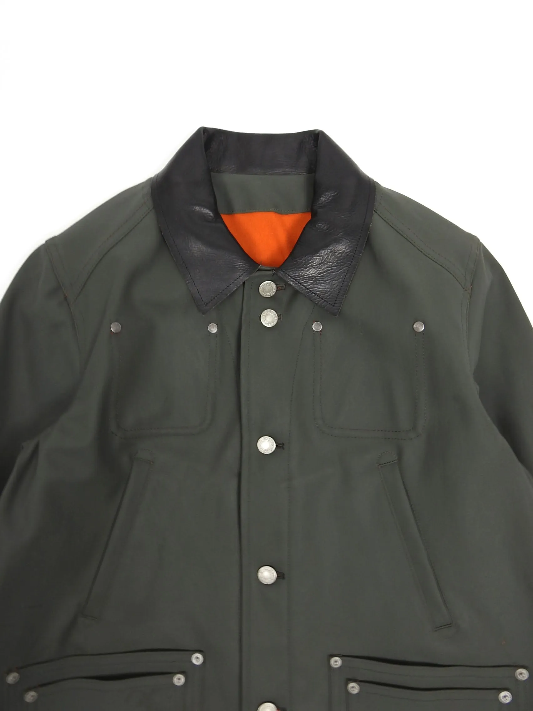Undercover AW’13 Green Rubber Coated Jacket Size 2 || Medium