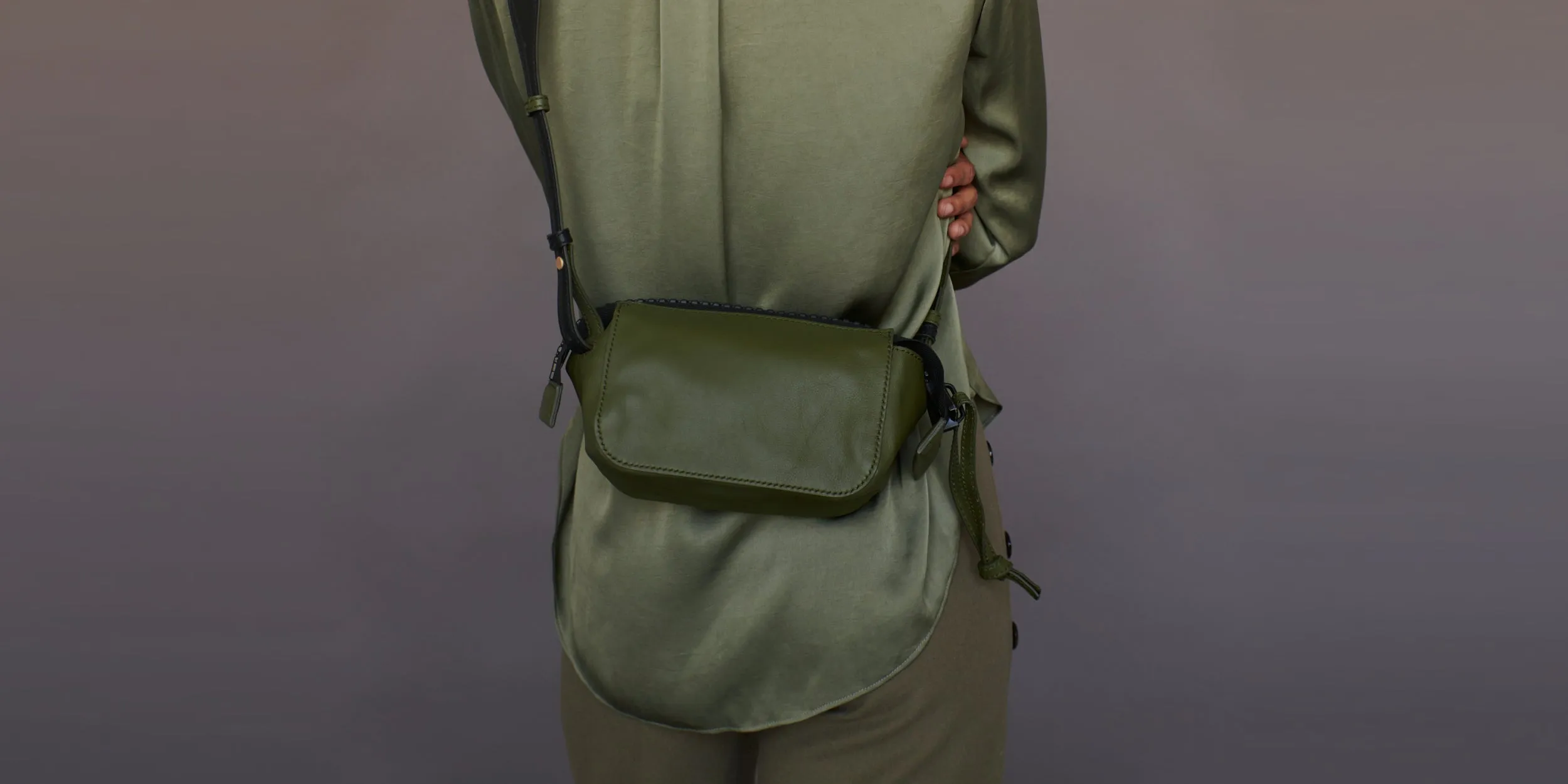 Utility Pouch - Khaki White