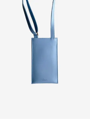 Vanilla Vegan Apple Leather Pouch | Blue
