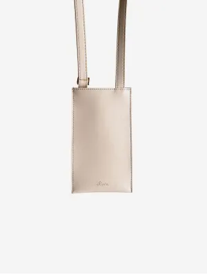 Vanilla Vegan Apple Leather Pouch | Nude