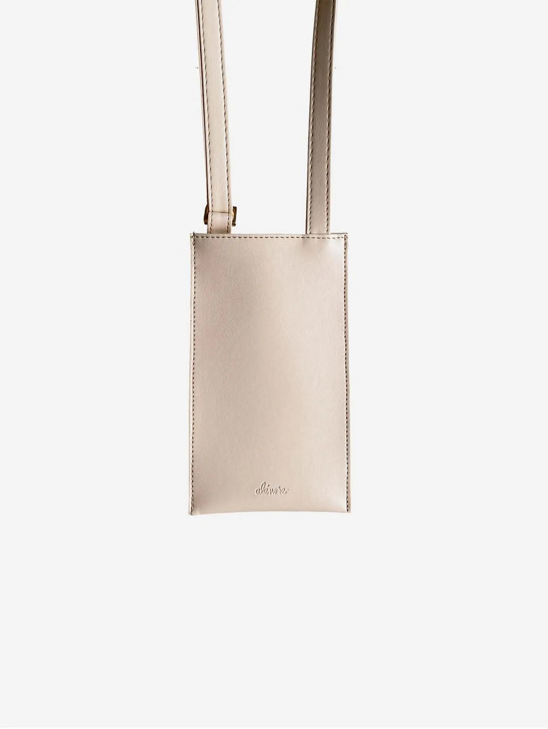 Vanilla Vegan Apple Leather Pouch | Nude