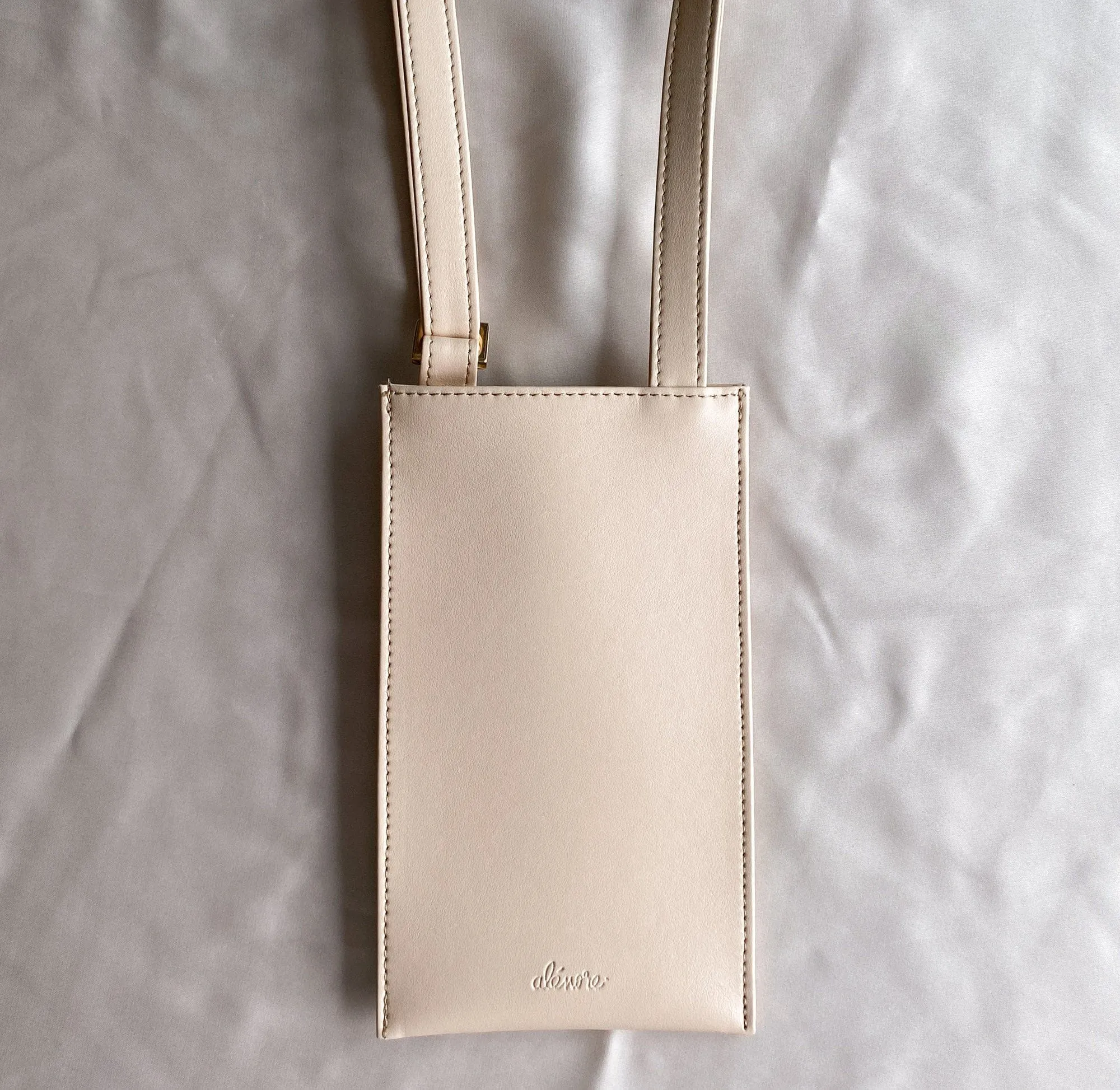 Vanilla Vegan Apple Leather Pouch | Nude