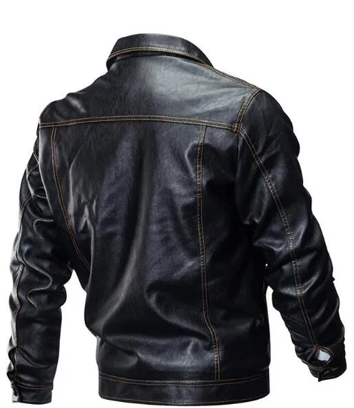 Vedero Men's Leather Biker Jacket