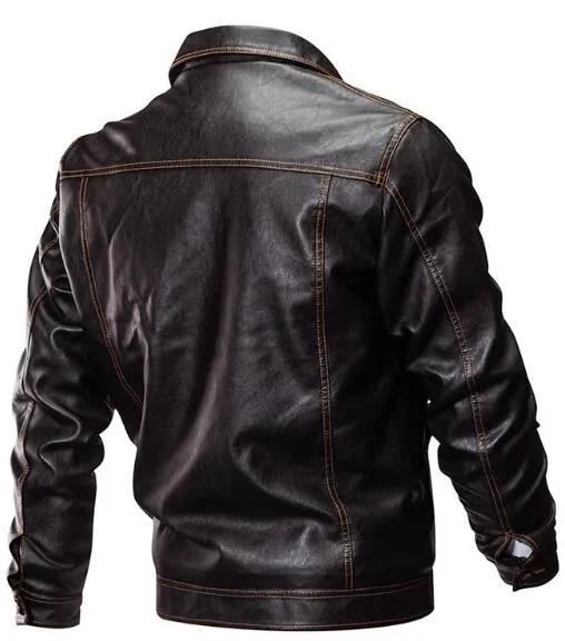 Vedero Men's Leather Biker Jacket
