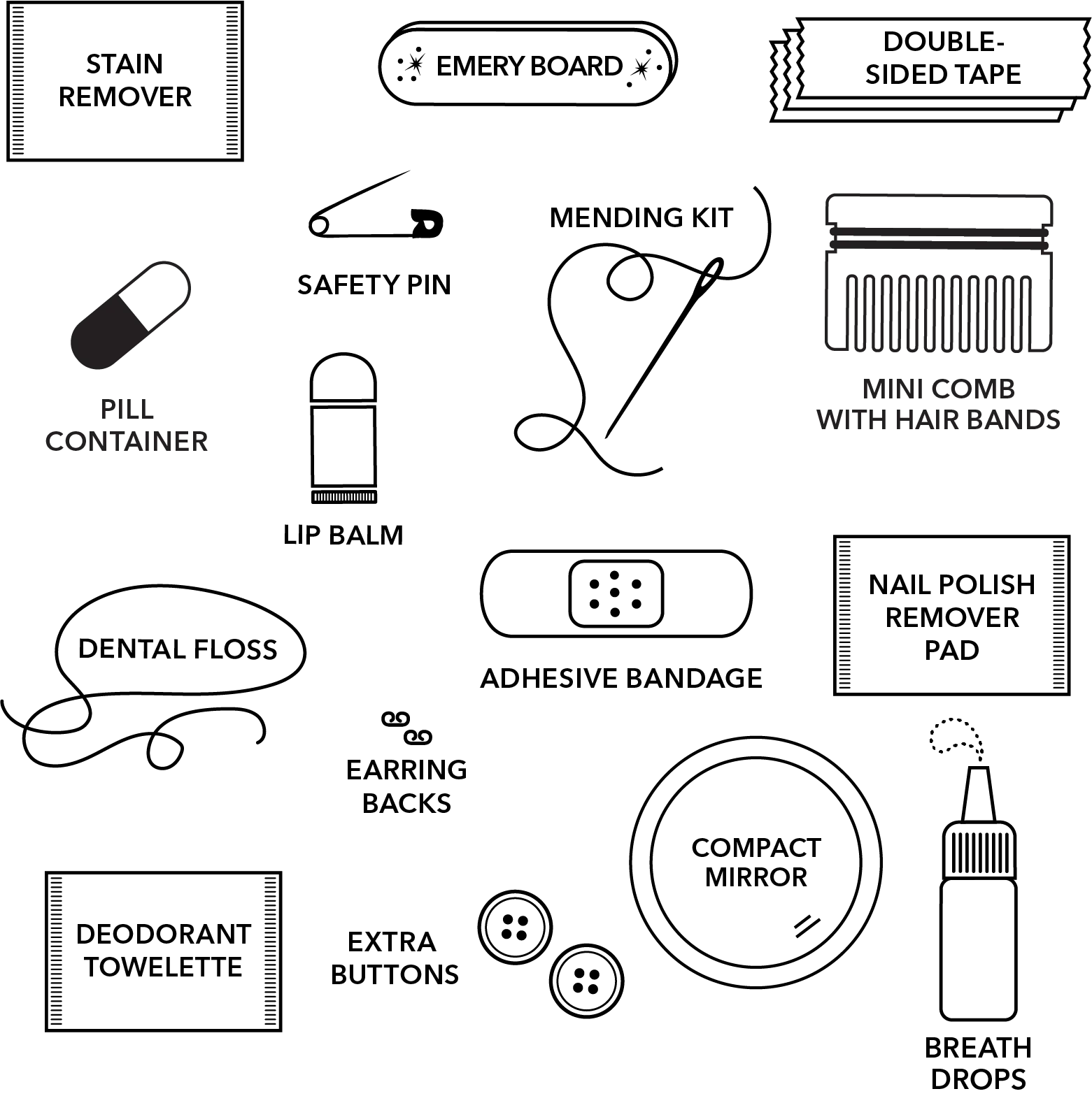 Vegan Leather Minimergency Kit