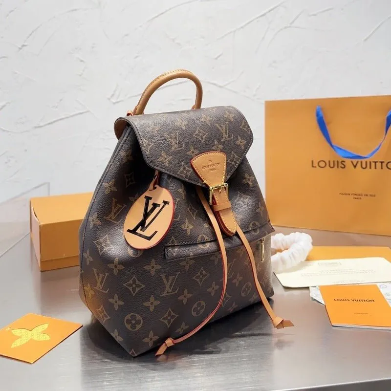 VELORA - Montsouris Monogram Canvas  Backpack