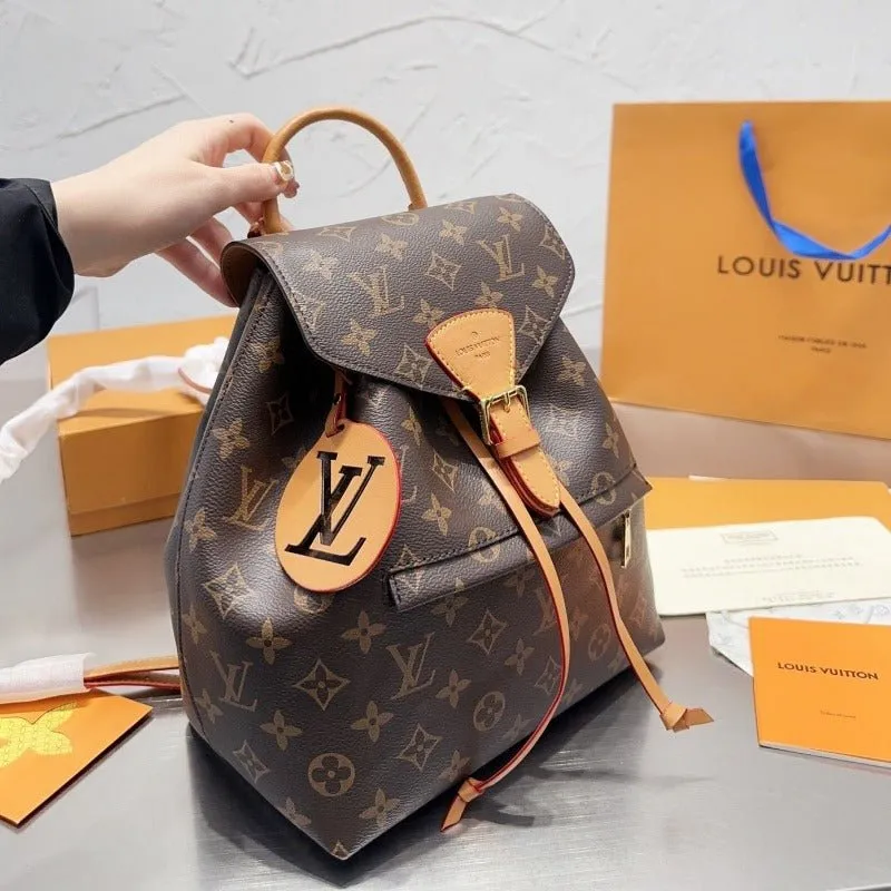 VELORA - Montsouris Monogram Canvas  Backpack