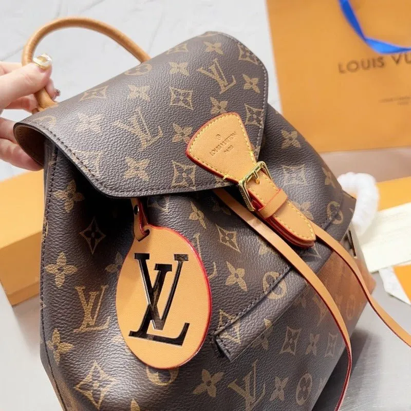 VELORA - Montsouris Monogram Canvas  Backpack