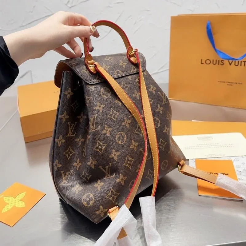 VELORA - Montsouris Monogram Canvas  Backpack