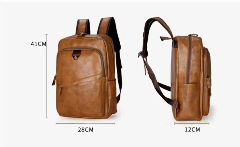VINCENZO | Elegant Leather Laptop Backpack for Professionals