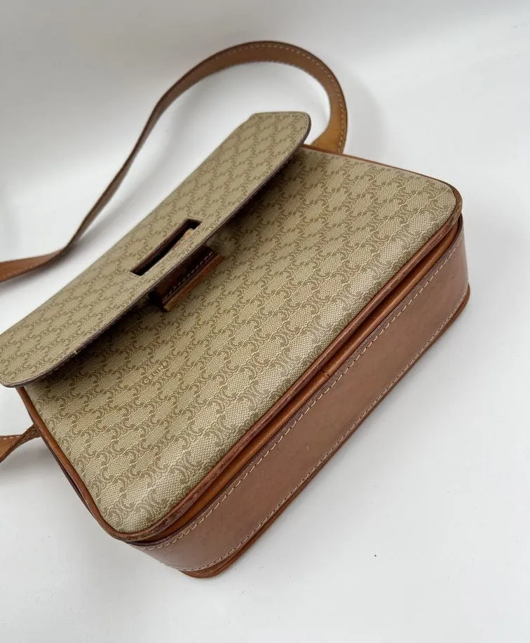 Vintage Celine Triomphe Crossbody Bag