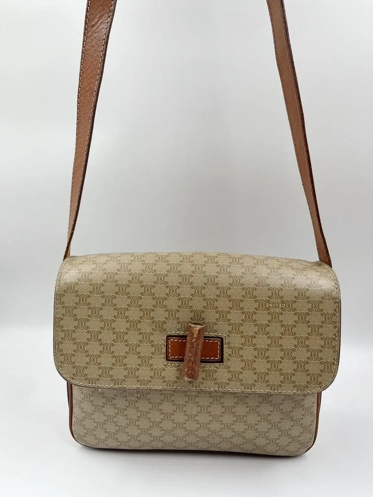 Vintage Celine Triomphe Crossbody Bag