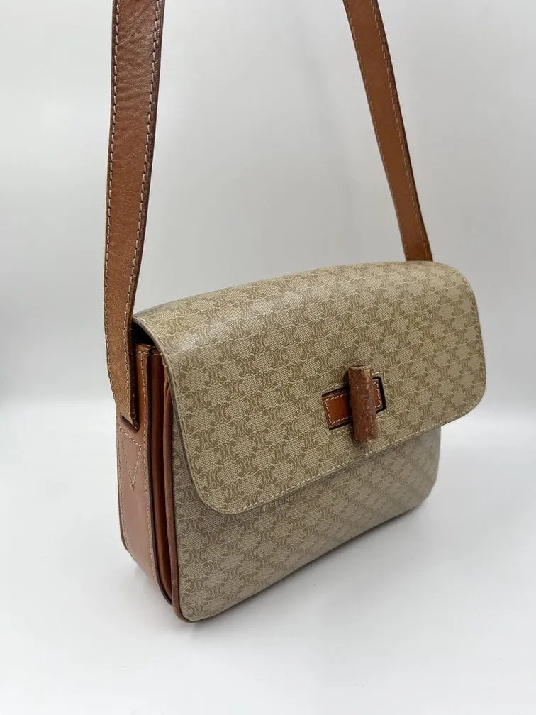 Vintage Celine Triomphe Crossbody Bag