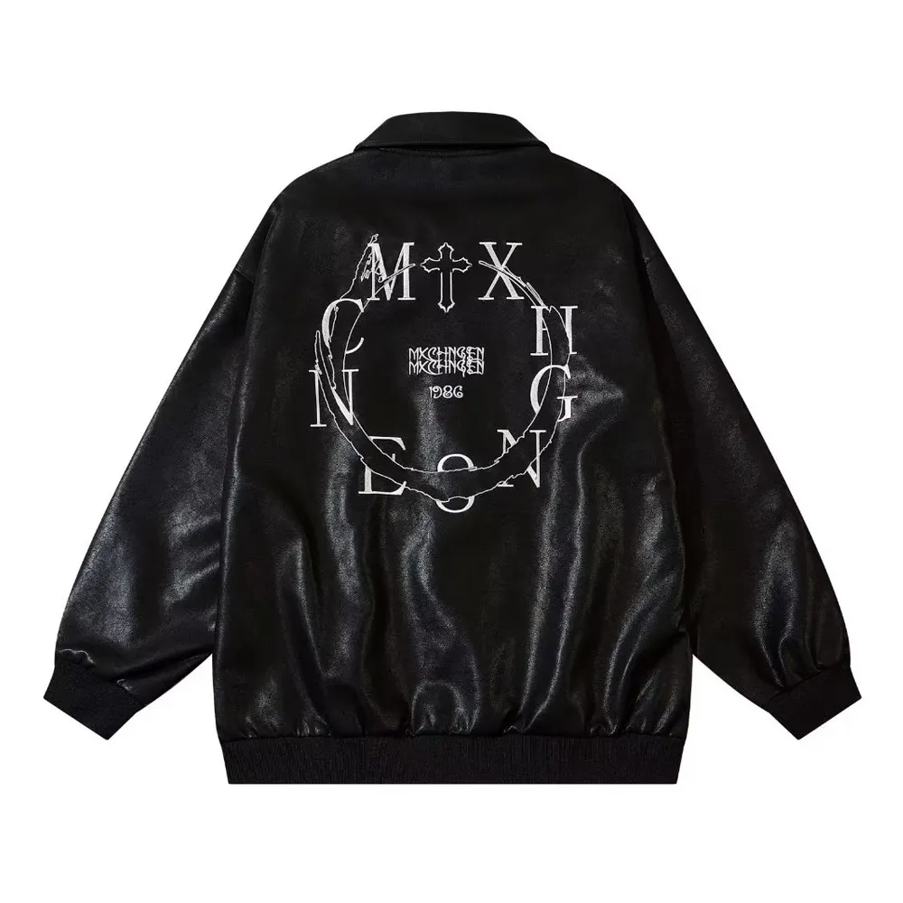 Vintage Cross Leather Jacket