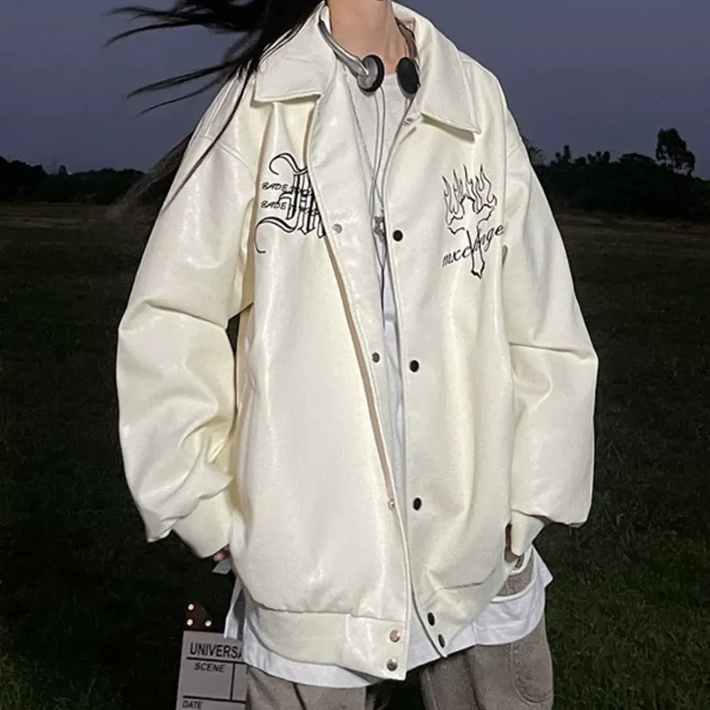 Vintage Cross Leather Jacket