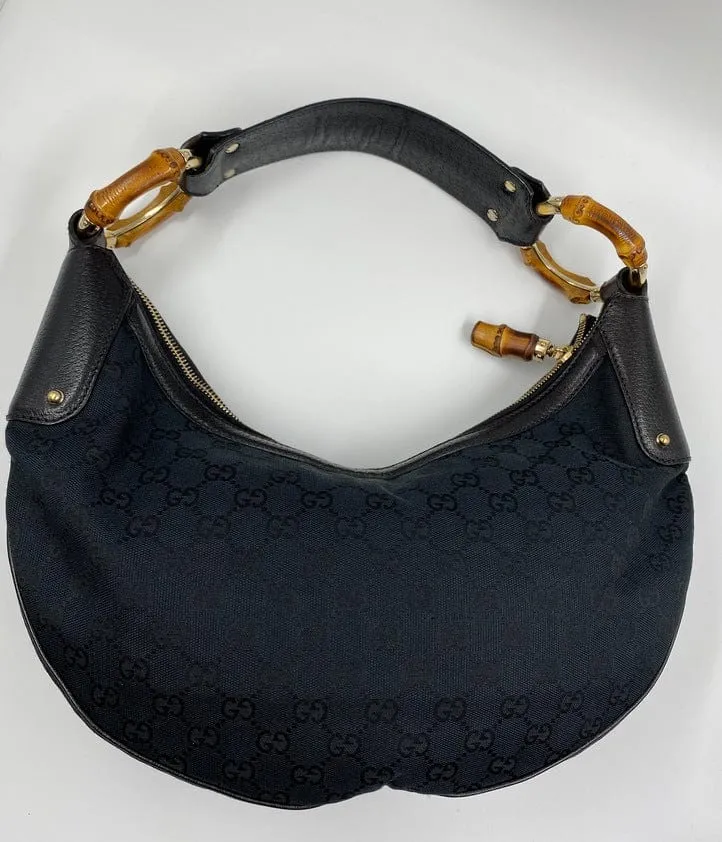Vintage Gucci Bamboo Hobo Bag