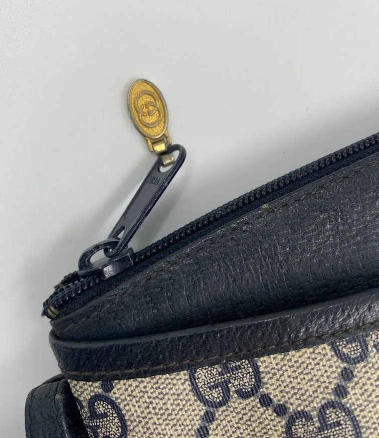 Vintage Gucci Canvas Crossbody Bag